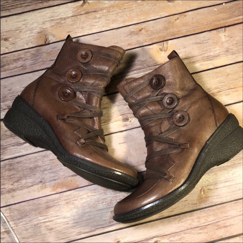 Miz Mooz Button Ankle Booties